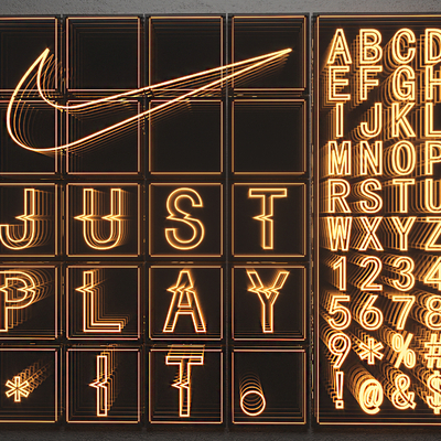 Neon net red light creative neon