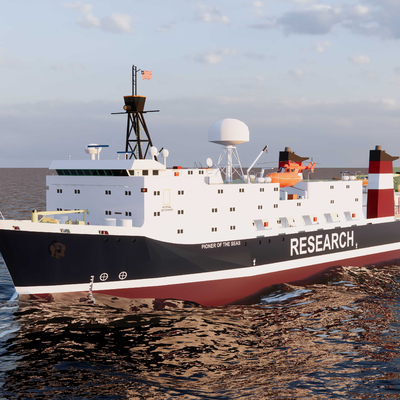 ocean-going scientific research ship