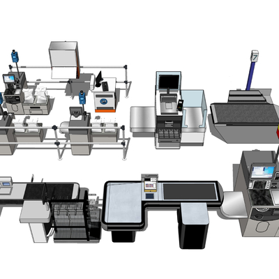 Cash register payment machine