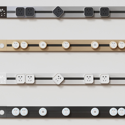 Slide rail movable socket