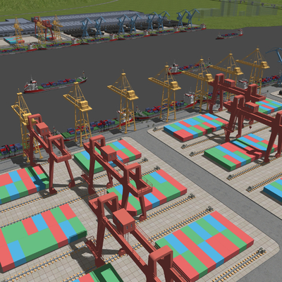 Industrial Plant Container Terminal