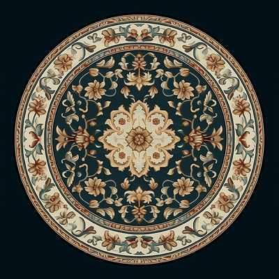 European Round Carpet