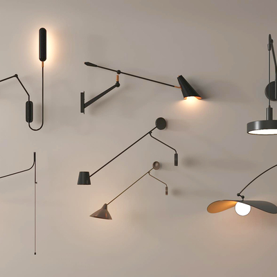 Modern rocker wall lamp