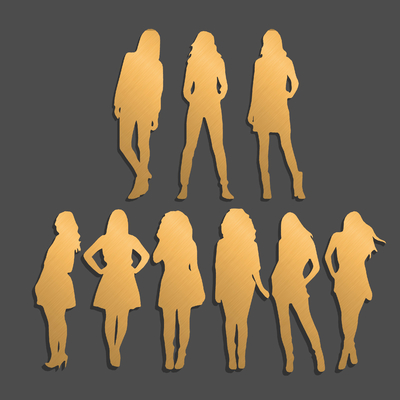 Woman beauty silhouette Icon