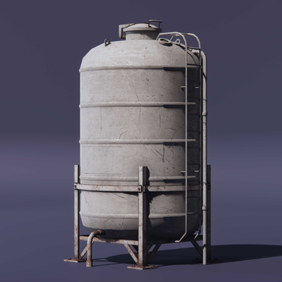 Metal water storage tank