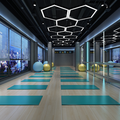 Modern Yoga Classroom