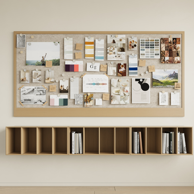 Felt Photo Wall Wall Cabinet Stickboard