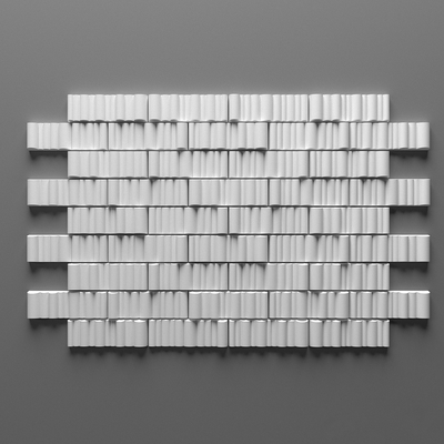 Modern three-dimensional wall modeling wall tiles