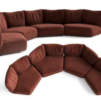 Petal sofa shaped sofa