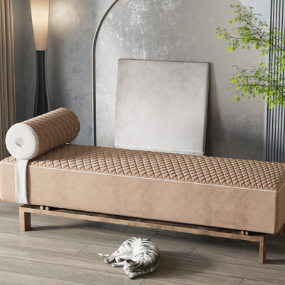 Foot-pedal bed end stool sofa stool