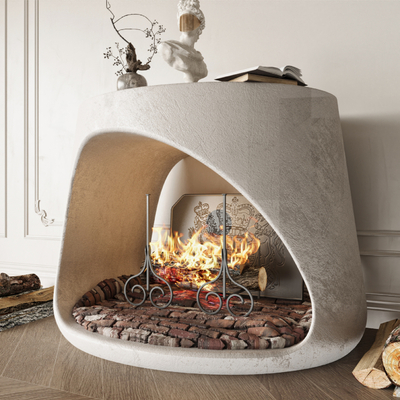 modern fireplace firewood stove