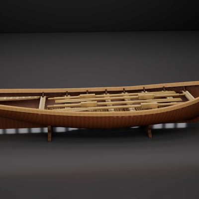 wooden boat sampan