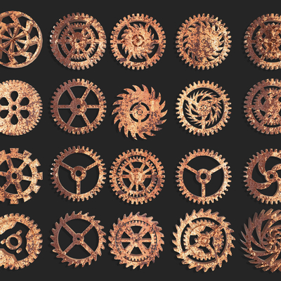 Industrial wind gear Wall Decor