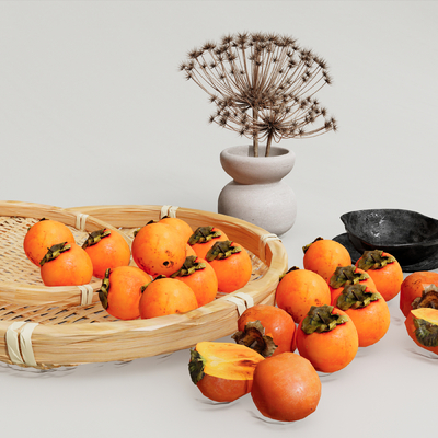 fruit persimmon fruit plate