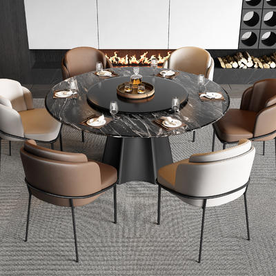 Minotti Dining Table and Chair