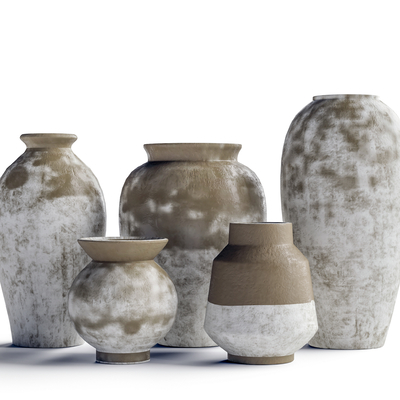 Quiet pottery jars, pots, earthen jars, earthen jars