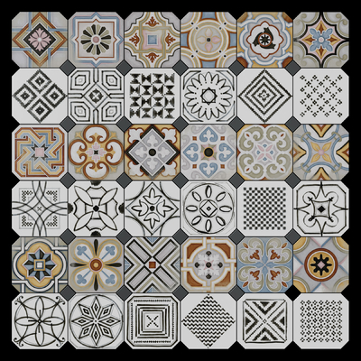 Tiles Hand-turned Tile Mosaic Middle Ancient Tiles