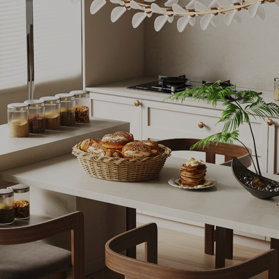 Modern Tableware Bread Food