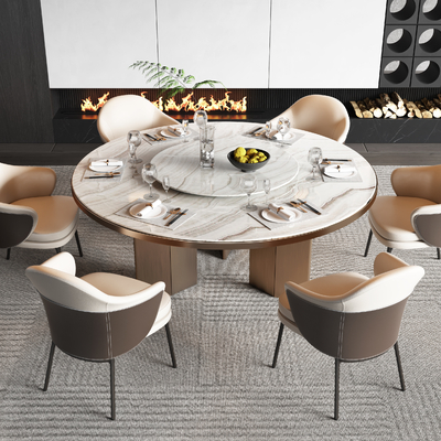 Minotti Dining Table and Chair