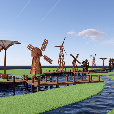 Waterfront windmill