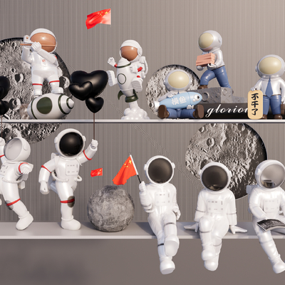 Sculpture Ornaments Astronaut Spaceman