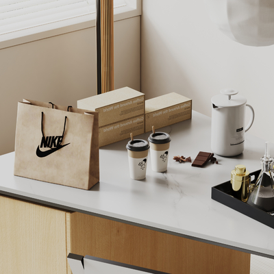 Coffee Cup Kettle Gift Bag Tea