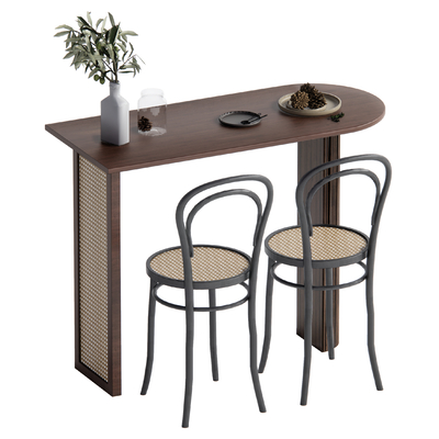 Middle Style Bar Dining Table and Chair