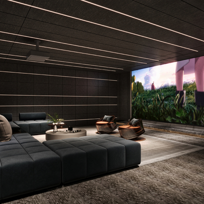 Modern Audio-visual Room Home Theater Audio-visual Room