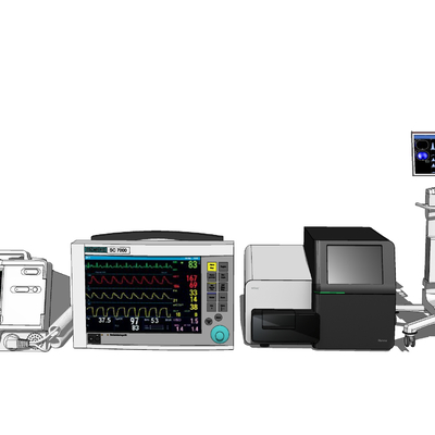 Medical electrocardiogram testing instrument