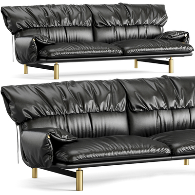 Baxter leather sofa double sofa