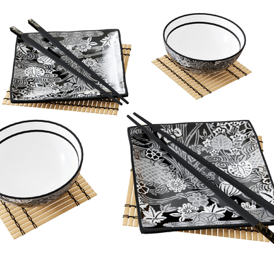 Tableware bowl chopsticks table cloth