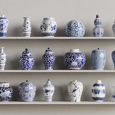 New Chinese-style Ceramics Blue and White Porcelain