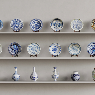 New Chinese-style Ceramics Blue and White Porcelain