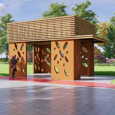 Modern Special-Shaped Pavilion Landscape Tower