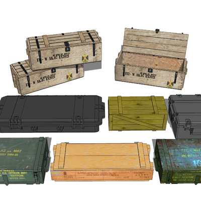 Munitions wooden box military powder