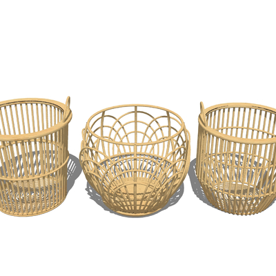 Woven Laundry Basket Bamboo Woven Basket