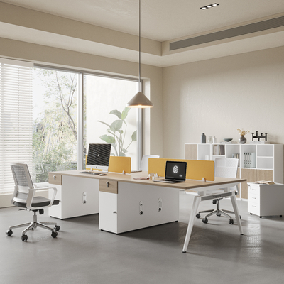 Modern office desk and chair staff station