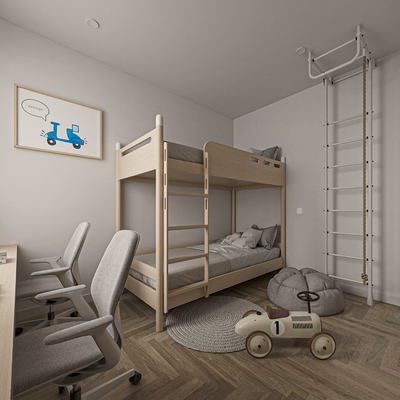 Modern kids Bedroom kids Bedroom High Bed