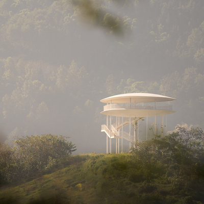 Modern Viewing Platform Viewing Pavilion