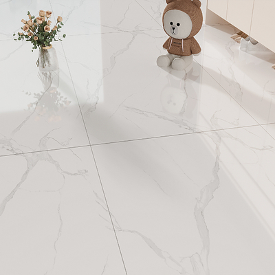 Marble floor tile