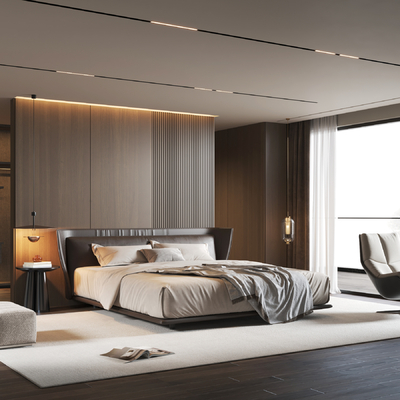 Minotti double bed