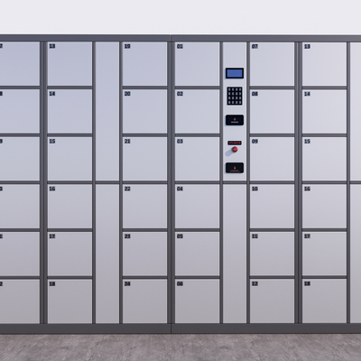 Supermarket Storage Cabinet Electronic Locker Electronic Storage Cabinet