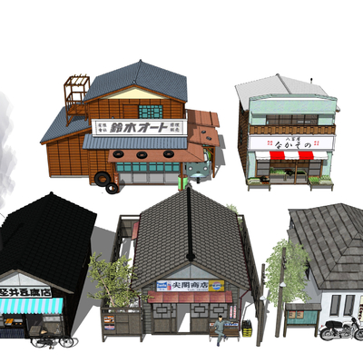 Japanese-style building, shop and house