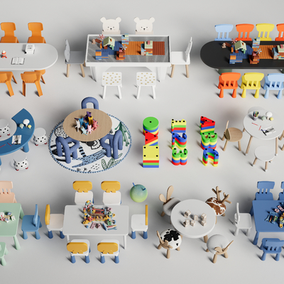 Children's Table and Chair Handmade Table Lego Toys