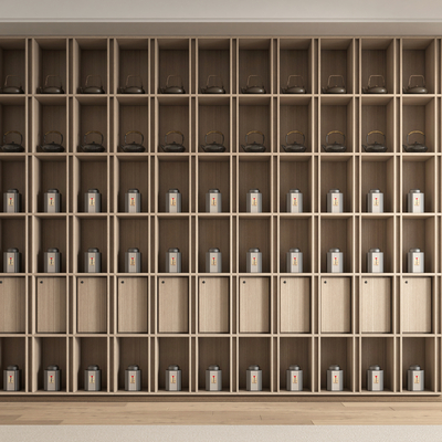 New Chinese Tea Display Cabinet