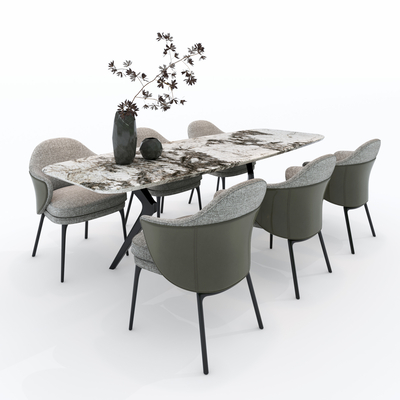 Poliform Dining Table and Chair