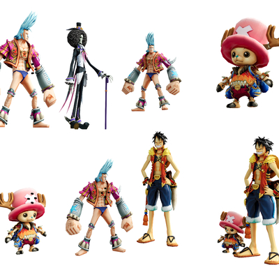 Art Toy Doll One Piece Luffy Qiao Ba