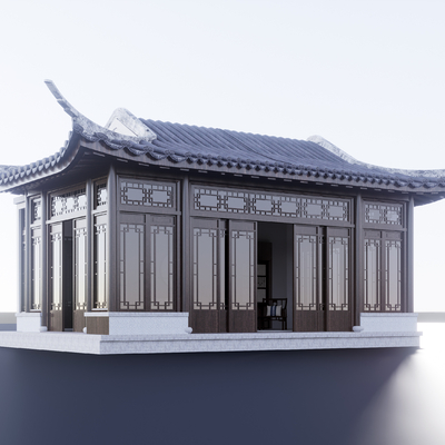 Chinese-style ancient pavilion pavilion