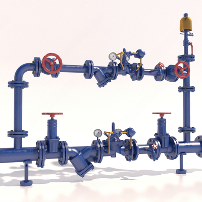 Modern valve piping