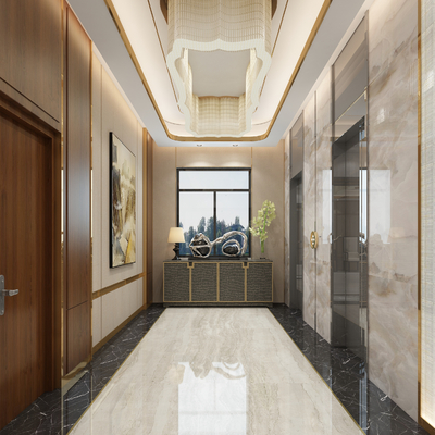 Affordable Luxury Style Elevator Hall Elevator Room